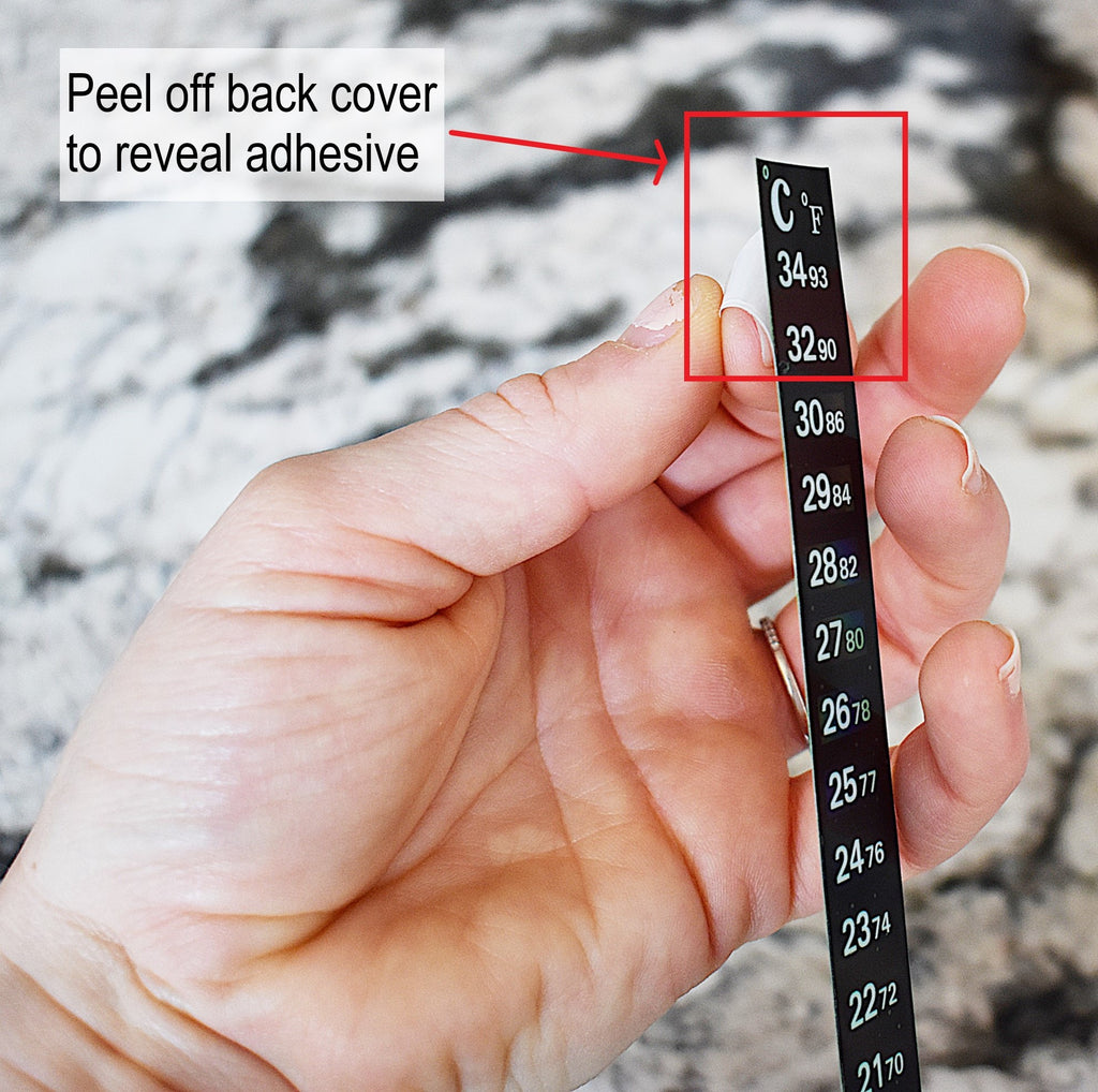 5-Pack: Adhesive Thermometer Strips for Kombucha image 1