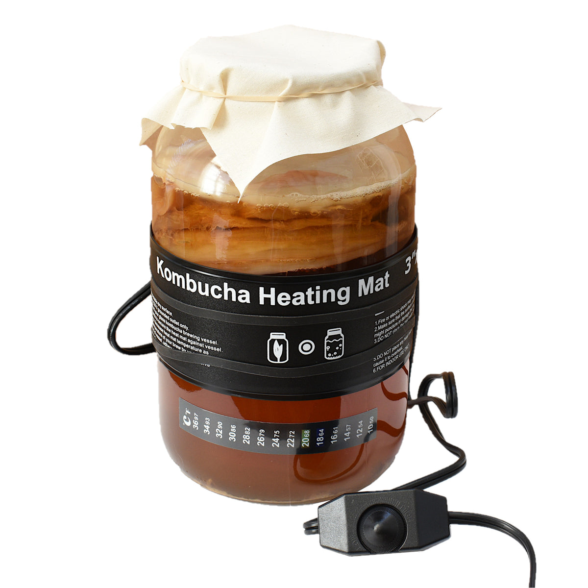 Kombucha Heat Mat - Adjustable Kombucha Heating Pad image 1