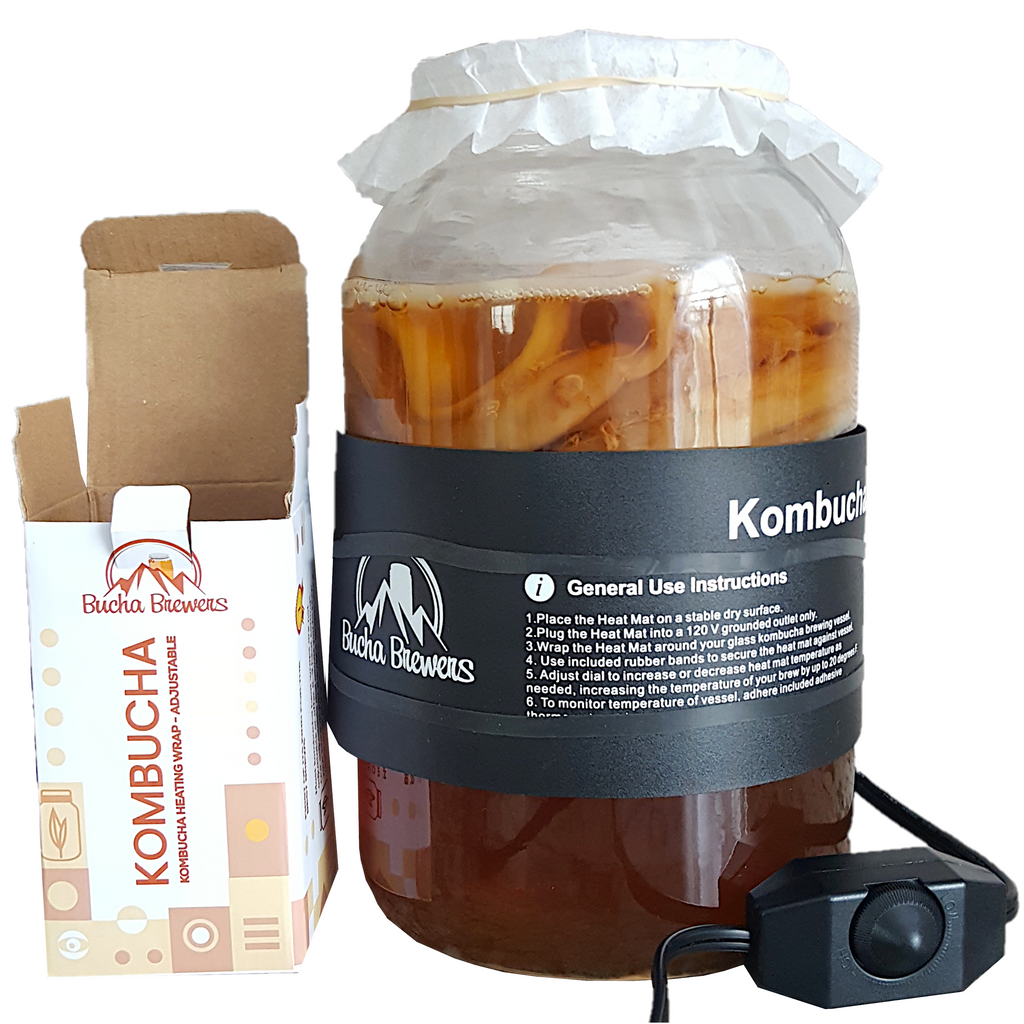 Deluxe Kombucha Brewing Kit with Heat Mat