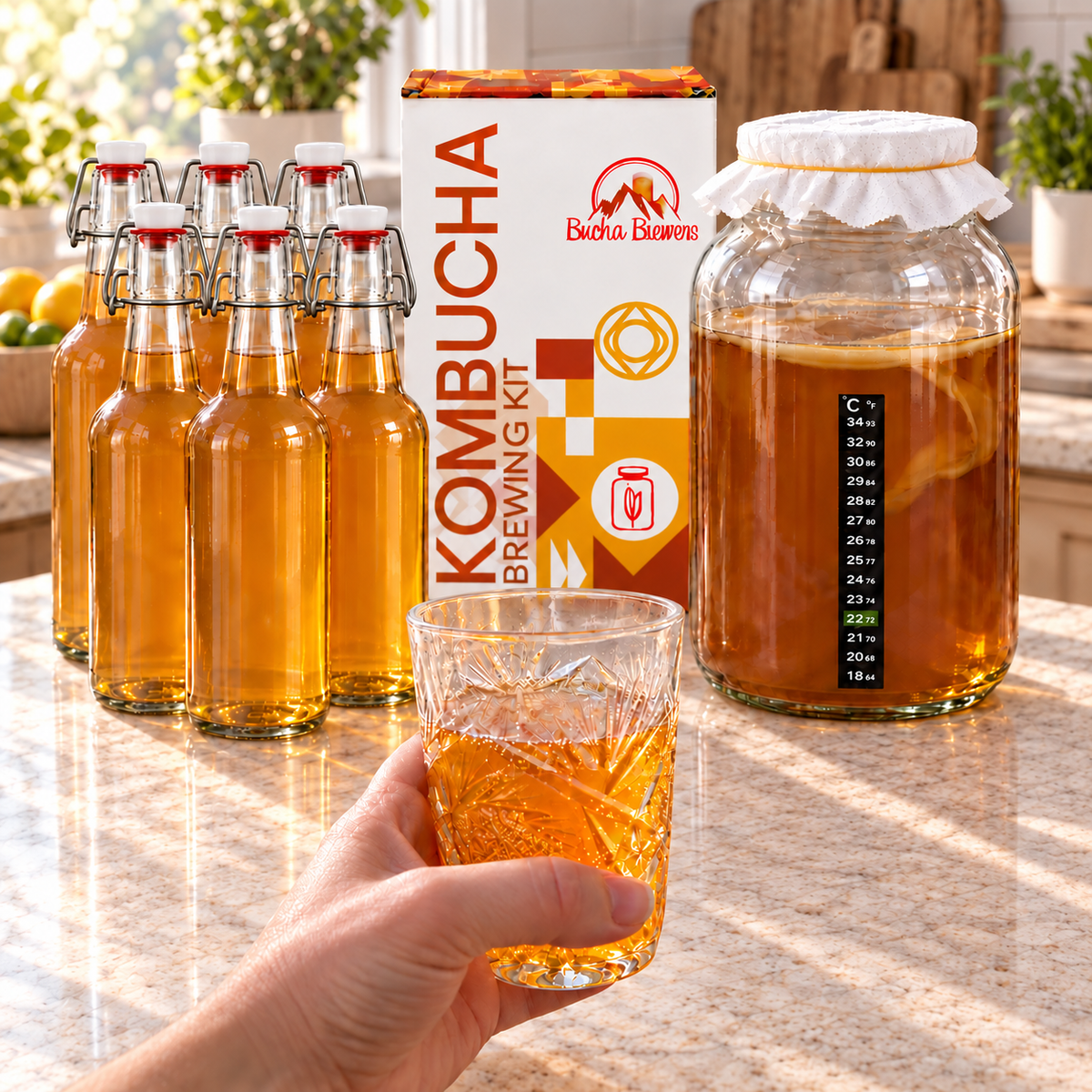 Deluxe Brewing Kit in Use