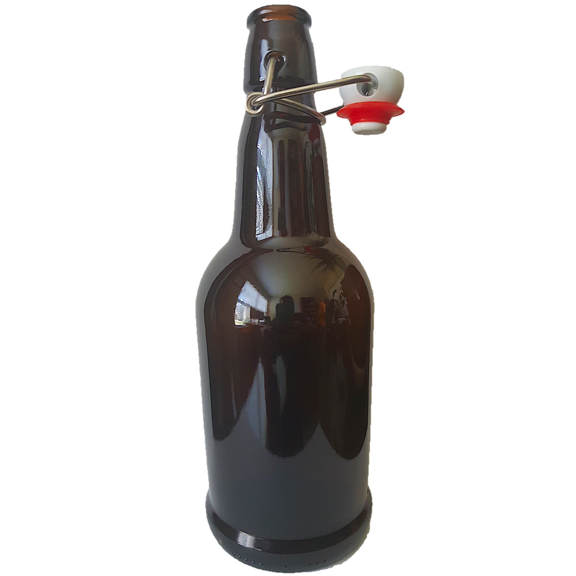 16 oz Glass Swing Top Bottles (12-Pack, Amber) - Bucha Brewers