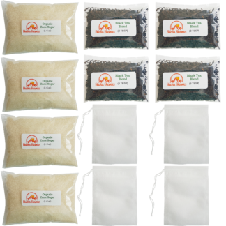 Kombucha Sugar & Tea packed for brewing 4