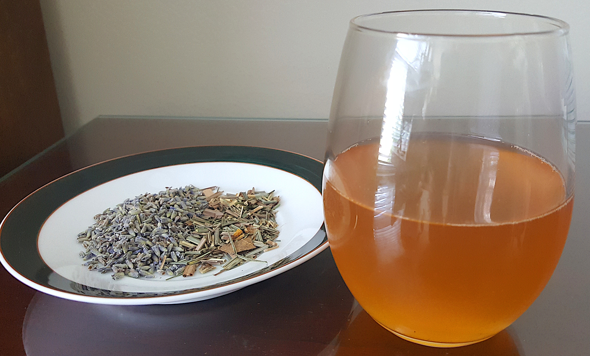 Lavender Lemongrass Kombucha Glass